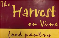 Harvest on Vine food pantry logo and link