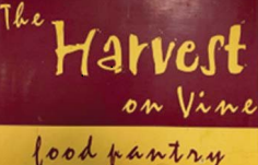 Harvest on Vine food pantry logo and link